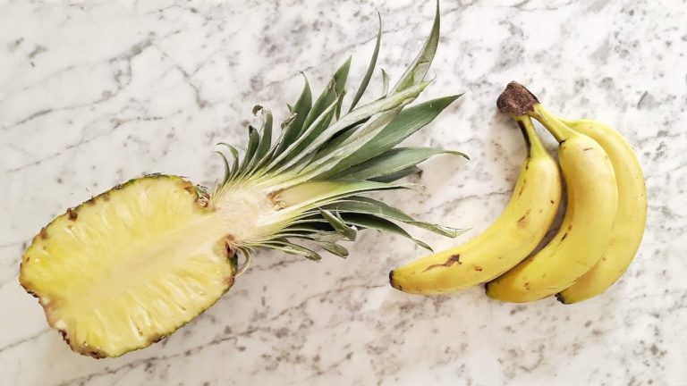 batido de piña platano y leche