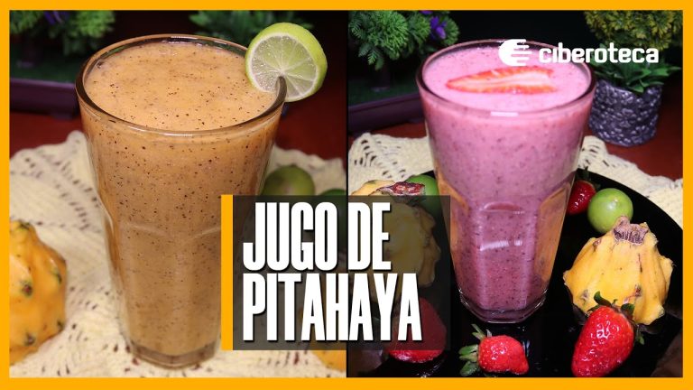 batido de pitahaya y papaya