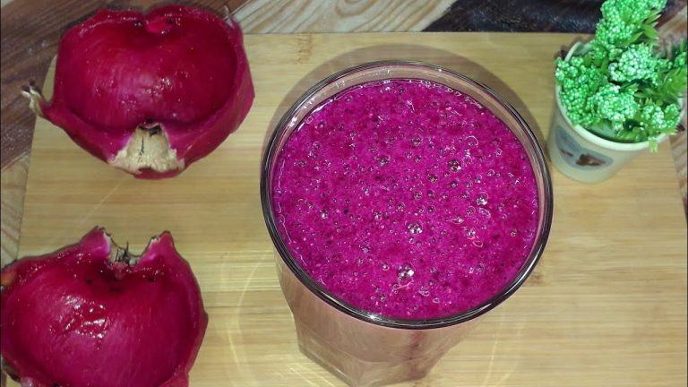 batido de pitaya y platano