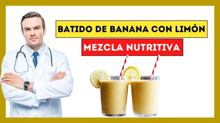 batido de platano y limon