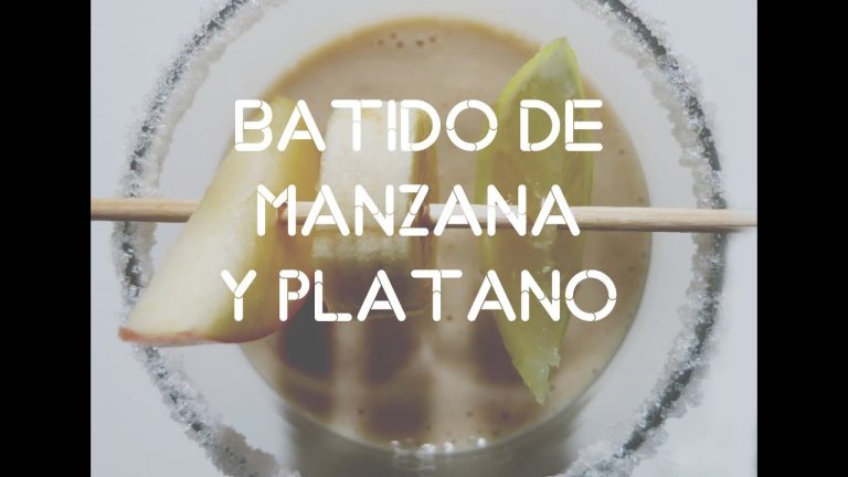 Receta fácil de batido de plátano y manzana: saludable y delicioso
