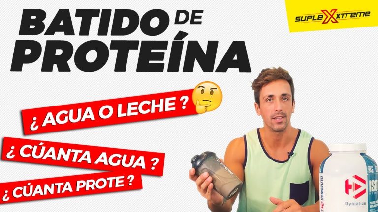Batido de proteína con agua: Beneficios y recetas fáciles