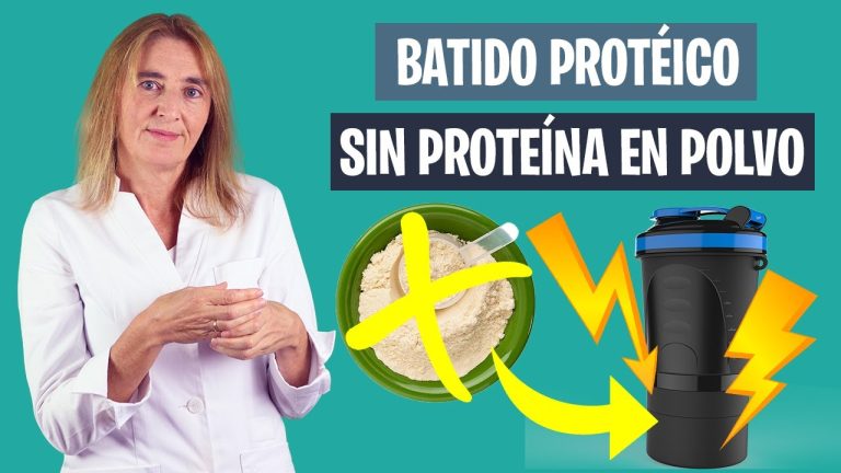 batido de proteina natural casero
