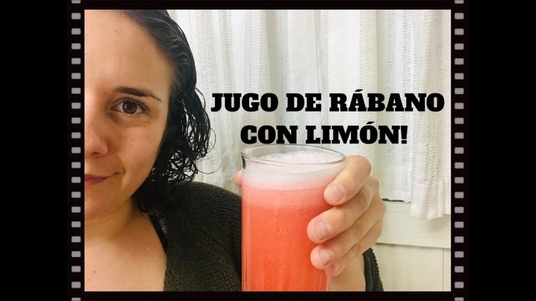 batido de rabano y limon