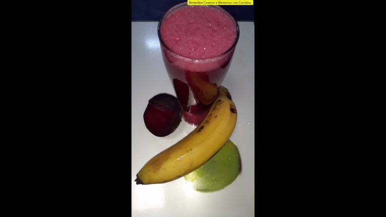 Batido de remolacha y banano: receta saludable y nutritiva