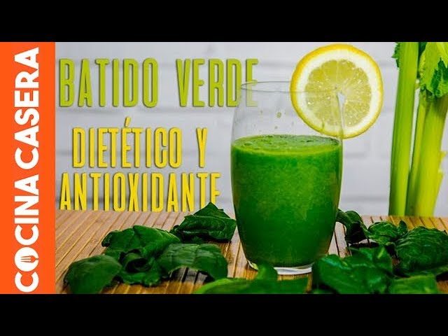 batido de vegetales verdes