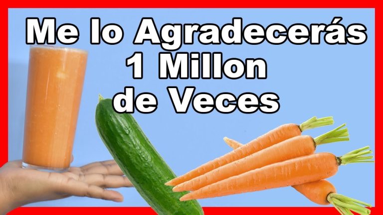 Receta de batido de zanahoria, pepino y limón: saludable y refrescante