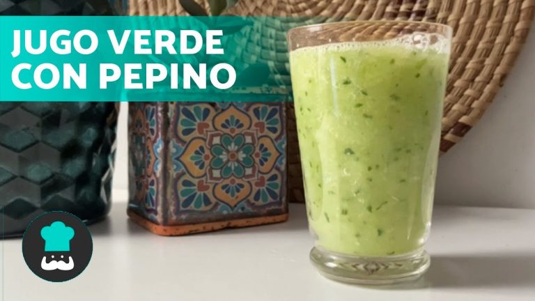 batido verde de pepino