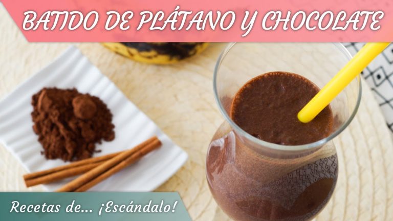 smoothie de banana y chocolate