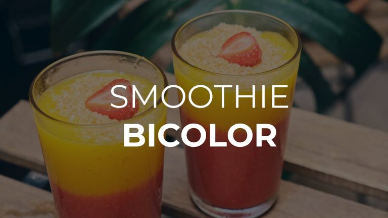 Receta fácil de smoothie de fresa y mango para un desayuno saludable