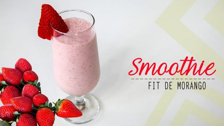 smoothie de morango saudável