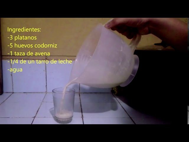 batido con huevo de codorniz