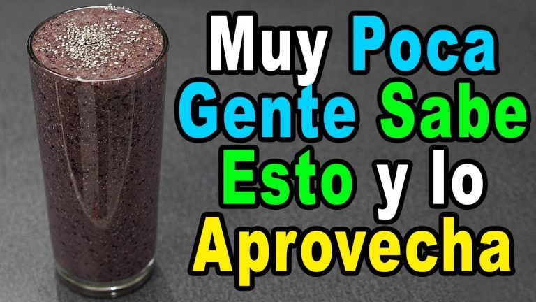 batido de arándanos y chía