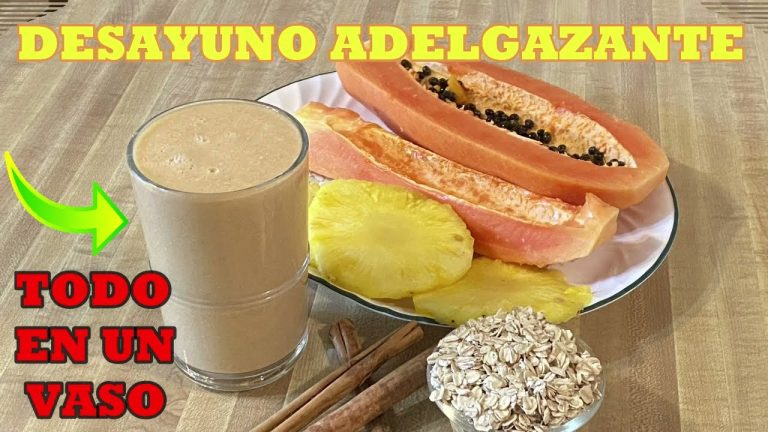 batido de avena papaya y piña