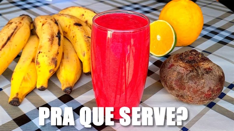 batido de beterraba e banana