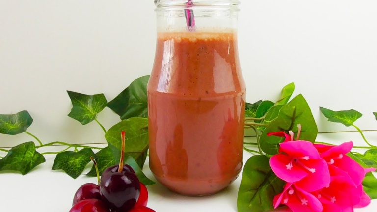batido de cerezas light