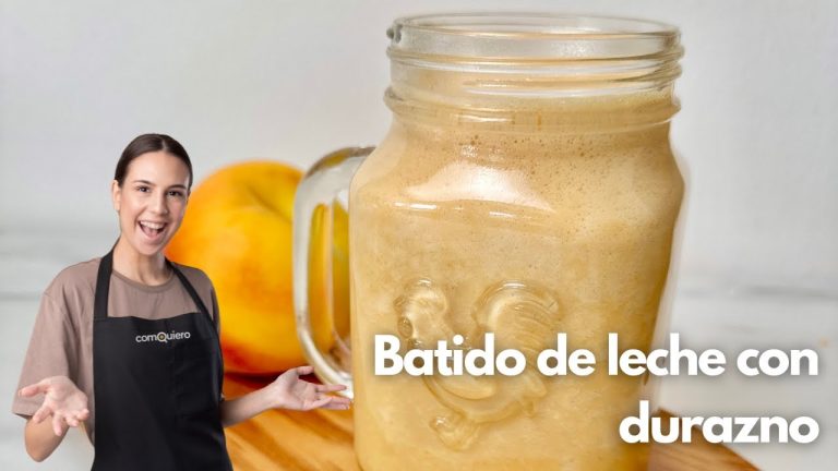 Delicioso batido de durazno con leche: receta fácil y nutritiva