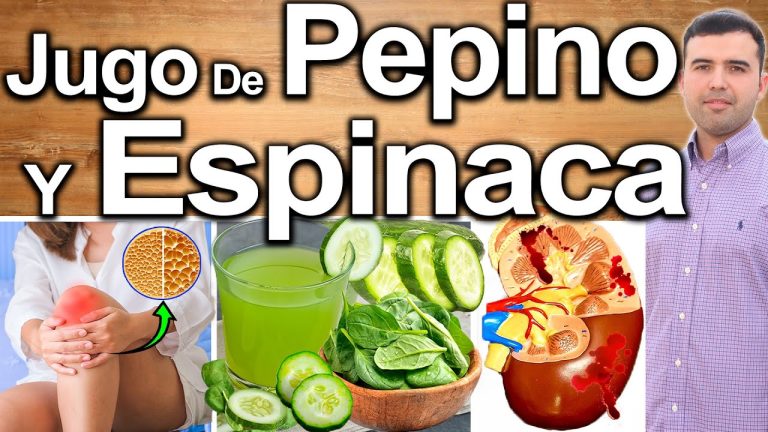 batido de espinacas pepino y limon
