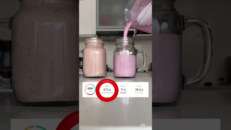 batido de fresa kcal