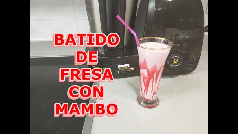 batido de fresa mambo cecotec