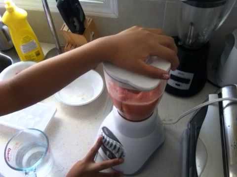 batido de fresa sin leche