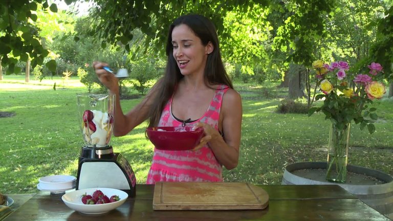 batido de frutas con yogur