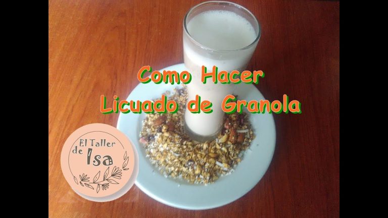 batido de granola