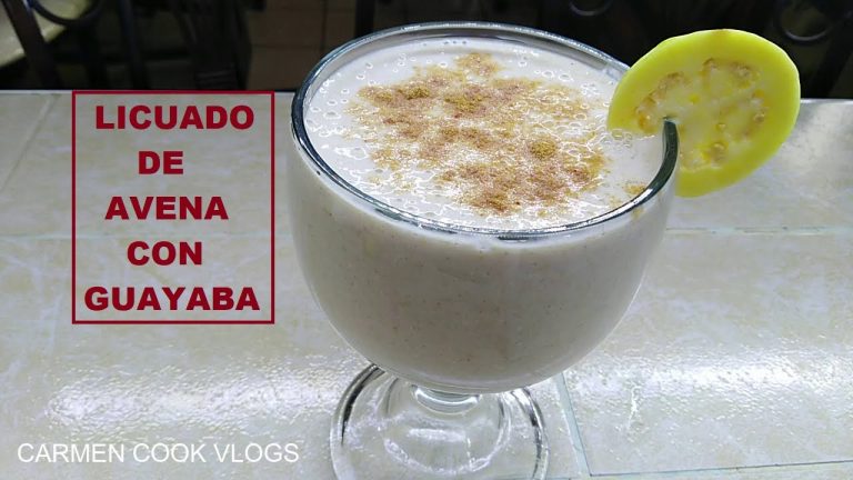 Receta fácil de batido de guayaba y avena: saludable y delicioso