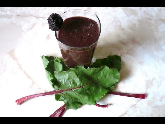 batido de hojas de remolacha