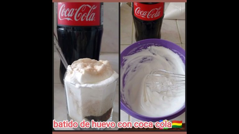 batido de huevo con coca cola