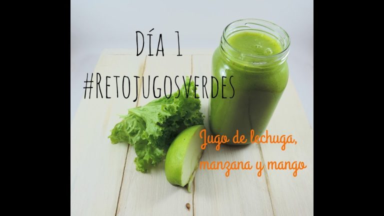 batido de lechuga manzana y limon
