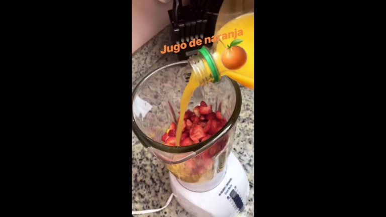 batido de mango fresa y naranja