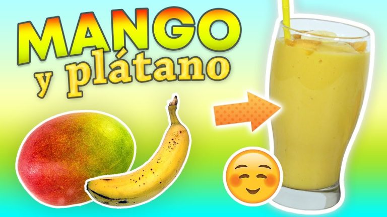 batido de mango y banano