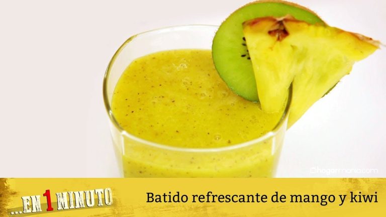batido de mango y kiwi
