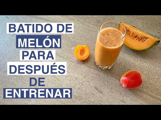 batido de melón saludable