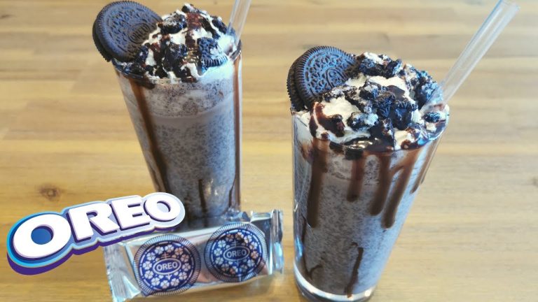 batido de oreo con hielo