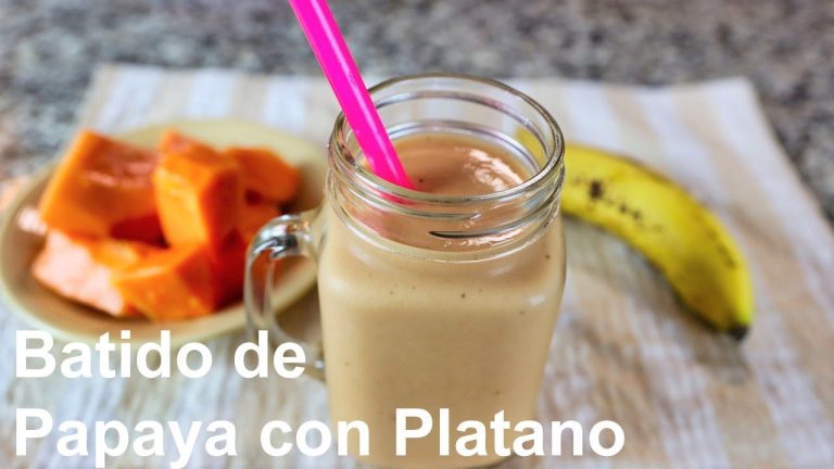 Batido de papaya con banano: receta saludable y refrescante
