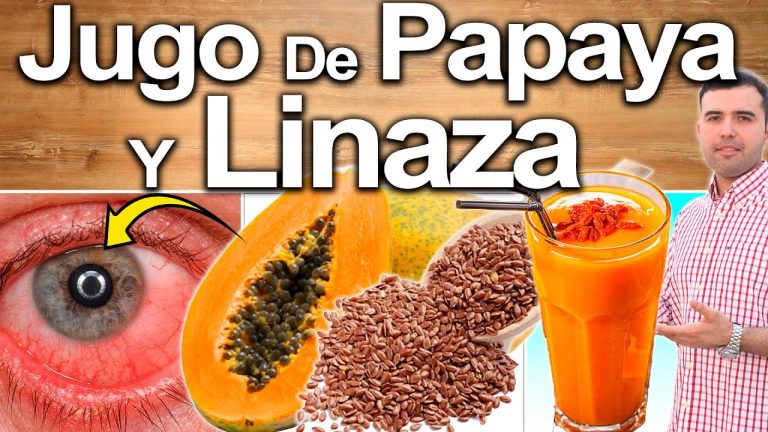batido de papaya con linaza