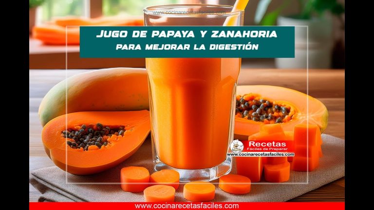 batido de papaya y zanahoria
