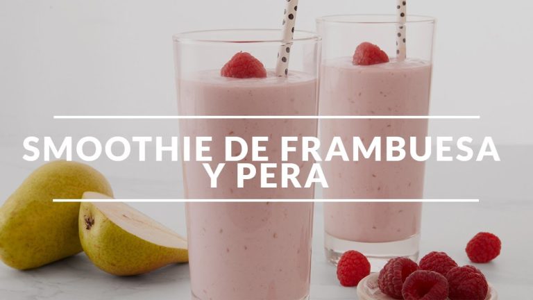 batido de pera y yogur