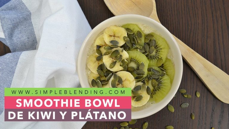 batido de plátano kiwi y yogur