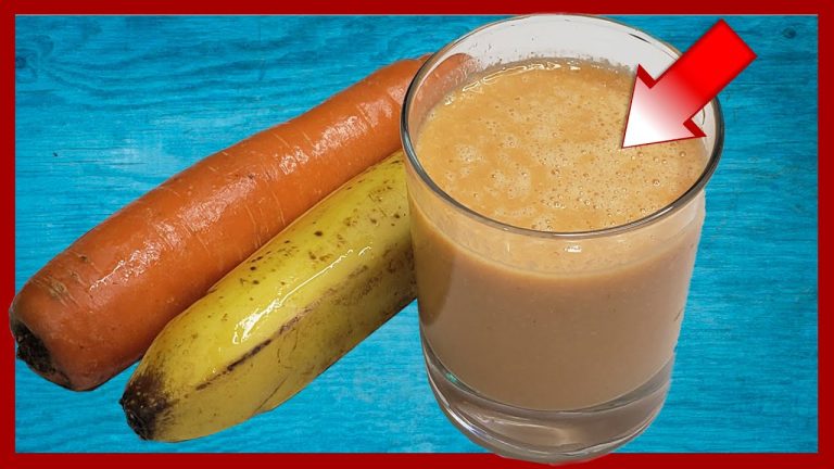 batido de platano naranja y zanahoria