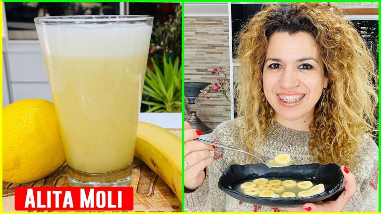 batido de plátano y limón para el cansancio