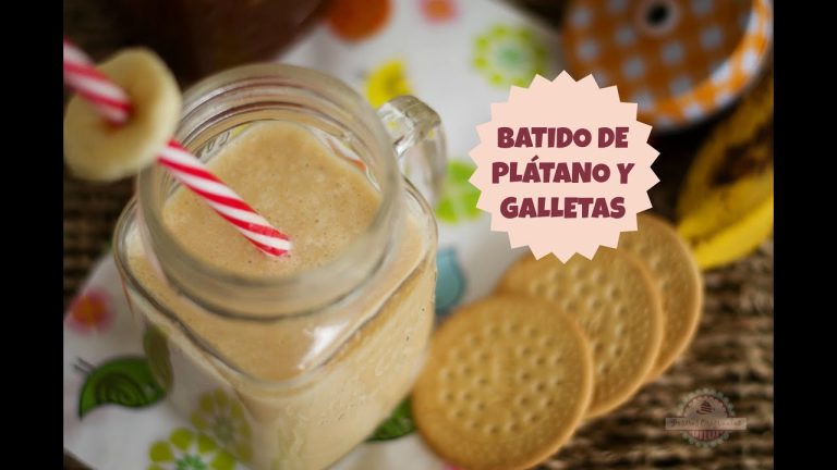 Batido de plátano, yogur y galletas: receta fácil y saludable