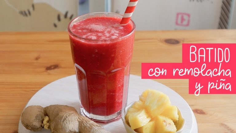 batido de remolacha y jengibre