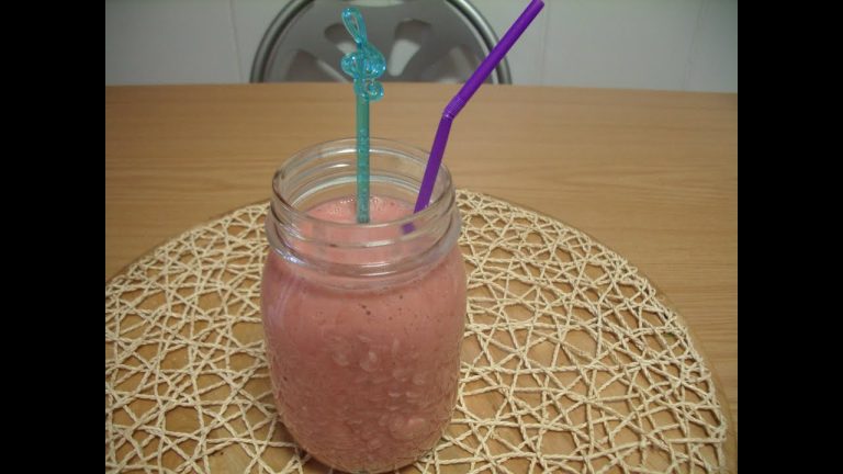 batido de sandía plátano y avena
