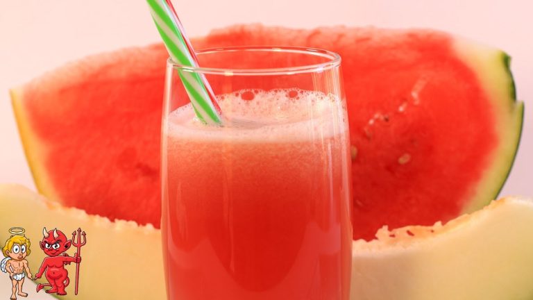 batido de sandia y melocoton