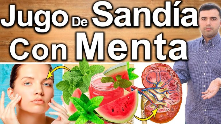 batido de sandia y menta