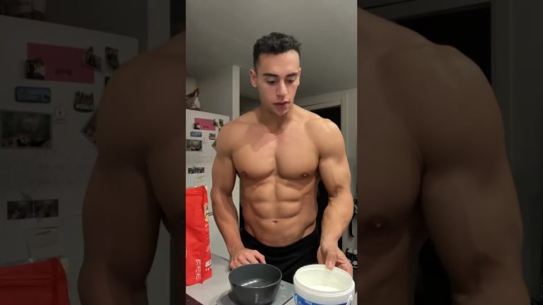 batido después de entrenar en la noche