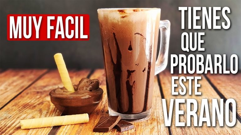 smoothie con helado de chocolate